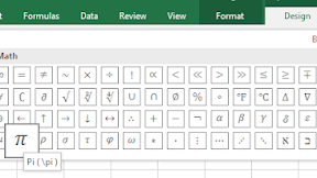 Cara Menampilkan Symbol Pi Melalui Menu Equation Dalam Excel